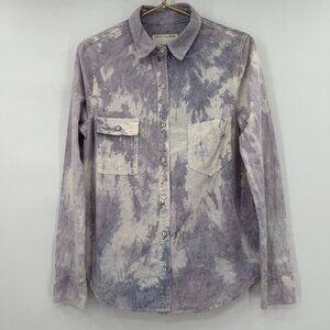 rag & bone/JEAN Tie Dye Button Up Shirt 100% Cotton Women's Size S